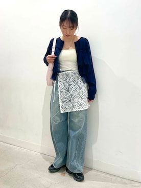 「春カラー」｜「アイテム（キャミソール）」を使った、ひなさん（レディース・164cm）の春コーディネート