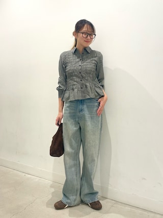 「SENSE OF PLACE by URBAN RESEARCH(センスオブプレイスバイアーバンリサーチ)のFSメッシュスニーカー(スニーカー)」を使った、ひなちさん(レディース・164cm)の秋コーディネート