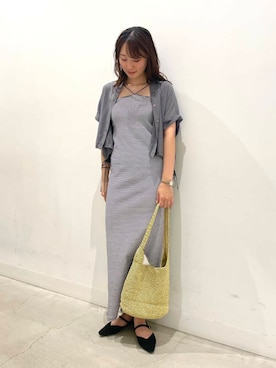 「柄物」｜ひなちさん（レディース・164cm）の夏コーディネート