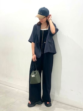 「SENSE OF PLACE by URBAN RESEARCH（センスオブプレイスバイアーバンリサーチ）のアイテム（ジャケット/アウター）」を使った、ひなさん（レディース・164cm）の夏コーディネート