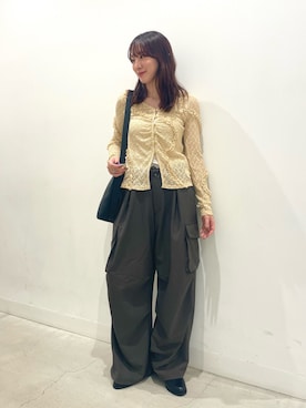 「RODE SKO（ロデスコ）のアイテム」を使った、ひなちさん（レディース・164cm）の秋コーディネート