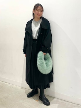 「SENSE OF PLACE by URBAN RESEARCH（センスオブプレイスバイアーバンリサーチ）のヴィンテージルーズスウェット（Tシャツ/カットソー）」を使った、ひなちさん（レディース・164cm）の冬コーディネート