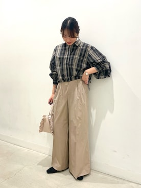 ひなちさん（骨格ナチュラル・レディース・164cm）の秋コーディネート