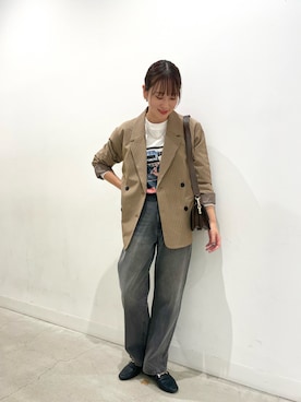 「SENSE OF PLACE by URBAN RESEARCH（センスオブプレイスバイアーバンリサーチ）のアイテム（その他アウター）」を使った、ひなさん（レディース・164cm）の秋コーディネート