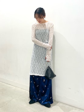 「アイテム（ワンピース/ドレス）」を使った、ひなちさん（レディース・164cm）の秋コーディネート