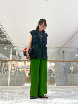 「SENSE OF PLACE by URBAN RESEARCH（センスオブプレイスバイアーバンリサーチ）のアイテム（その他アウター）」を使った、ひなさん（レディース・164cm）の夏コーディネート
