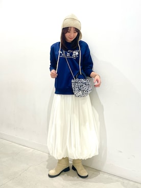 ひなちさん（骨格ナチュラル・レディース・164cm）の秋コーディネート