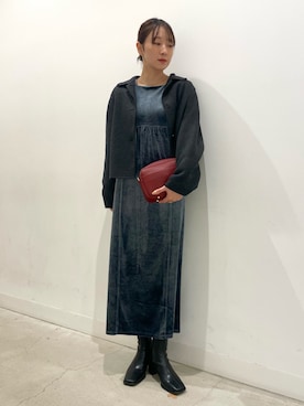 「オケージョン」｜「アイテム（ブルゾン）」を使った、ひなさん（レディース・164cm）の秋コーディネート