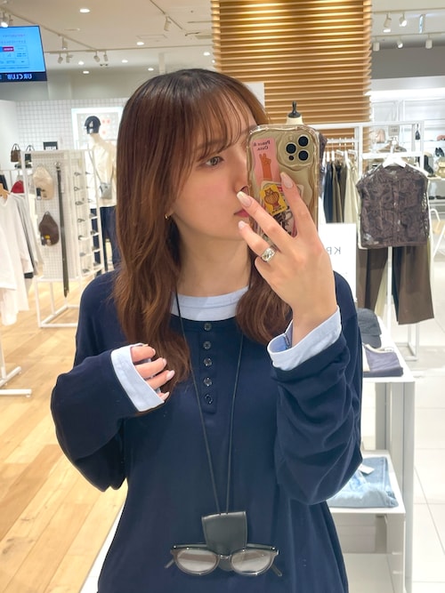 Naptime. フェイクレイヤードLONG T-SHIRTS- +ショッパー フェイクレイヤードロングTシャツ（Tシャツ/カットソー）｜SENSE OF
