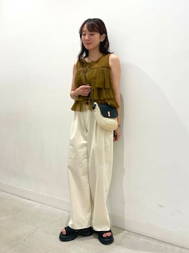 「帰省コーデ」｜ひなさん（レディース・164cm）の夏コーディネート