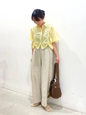 「骨格ナチュラル」｜ひなちさん（レディース・164cm）の夏コーディネート