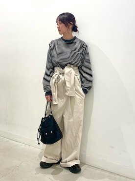 「ジャンプスーツ」｜ひなちさん（レディース・164cm）の秋コーディネート