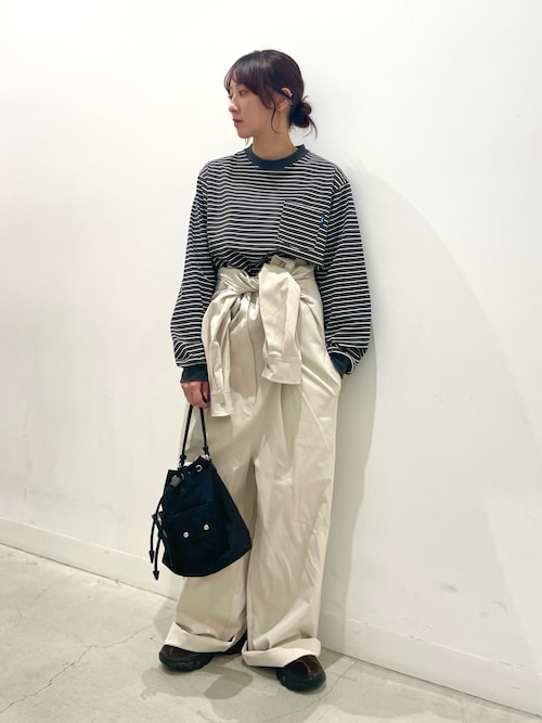 セール】ノーカラーウエストタックジャンプスーツ（つなぎ