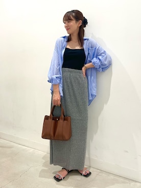 「SENSE OF PLACE by URBAN RESEARCH（センスオブプレイスバイアーバンリサーチ）のアイテム（サンダル）」を使った、ひなちさん（レディース・164cm）の夏コーディネート