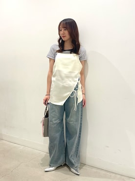 「RODE SKO（ロデスコ）のアイテム（バッグ）」を使った、ひなちさん（レディース・164cm）の春コーディネート