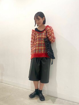 「ブルベ冬×秋カラーコーデ」｜ひなちさん（レディース・164cm）の秋コーディネート