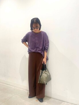 「ブルベ冬×秋カラーコーデ」｜ひなちさん（レディース・164cm）の秋コーディネート