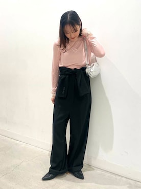 「SENSE OF PLACE by URBAN RESEARCH（センスオブプレイスバイアーバンリサーチ）のアイテム（サロペット/オーバーオール）」を使った、ひなさん（レディース・164cm）の春コーディネート