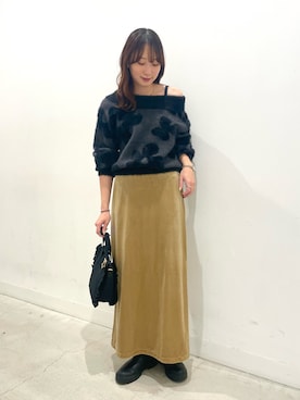 「骨格ナチュラル」｜ひなちさん（レディース・164cm）の冬コーディネート