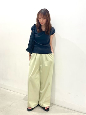 「RODE SKO（ロデスコ）のクロスサンダル（Sandals、ブラック系）」を使った、ひなちさん（レディース・164cm）の夏コーディネート