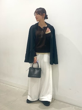 「イチ推しジャケットスタイル」｜「アイテム（その他アウター）」を使った、ひなちさん（レディース・164cm）の秋コーディネート