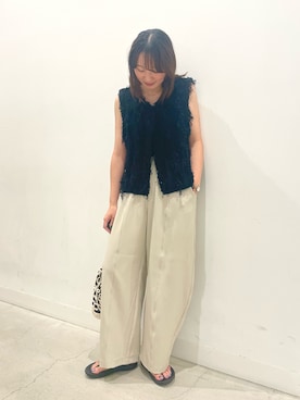 「SENSEOFPLACE」｜「アイテム（アクセサリー）」を使った、ひなちさん（レディース・164cm）の秋コーディネート