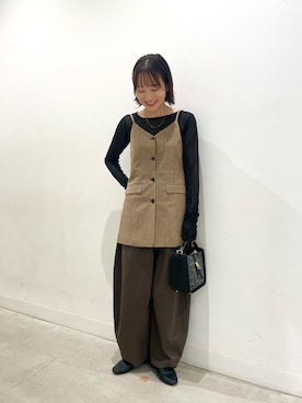 「SENSE OF PLACE by URBAN RESEARCH（センスオブプレイスバイアーバンリサーチ）のアイテム（チュニック）」を使った、ひなさん（レディース・164cm）の秋コーディネート