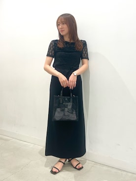 「RODE SKO（ロデスコ）のアイテム」を使った、ひなちさん（レディース・164cm）の夏コーディネート