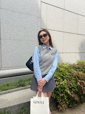 「PRADA（プラダ）のアイテム（バッグ）」を使った、reina.さん（レディース・158cm）の春コーディネート
