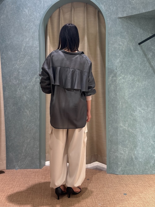ご好評につき再入荷！】後ろヨークラッフルシアーシャツ（シャツ