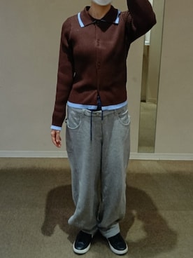 「SLY（スライ）のアイテム（パンツ）」を使った、Keroさん（レディース・157cm）の冬コーディネート