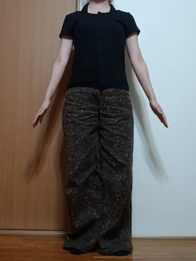 「AZUL by moussy（アズールバイマウジー）のアイテム（デニムパンツ）」を使った、Keroさん（レディース・157cm）の秋コーディネート