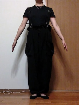 「LOWRYS FARM（ローリーズファーム）のアイテム（オールインワン・サロペット）」を使った、Keroさん（レディース・157cm）の秋コーディネート
