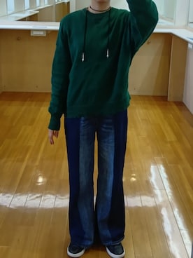 「JEANASIS（ジーナシス）のアイテム（パンツ）」を使った、Keroさん（レディース・157cm）の冬コーディネート