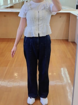 「アイテム（Tシャツ/カットソー）」を使った、Keroさん（レディース・157cm）の夏コーディネート