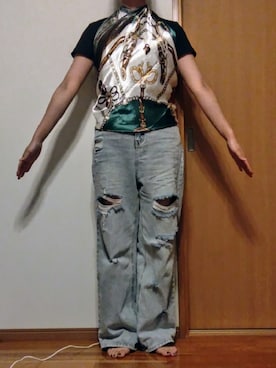 「スカートコーデ」｜「アイテム（財布/小物）」を使った、Keroさん（レディース・157cm）の夏コーディネート