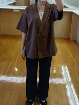 「アイテム（セットアップ）」を使った、Keroさん（レディース・157cm）の秋コーディネート