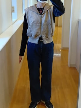 「アイテム（ネックレス）」を使った、Keroさん（レディース・157cm）の秋コーディネート