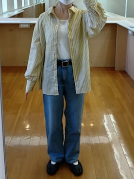 「Honeys（ハニーズ）のアイテム（トップス）」を使った、Keroさん（レディース・157cm）の春コーディネート