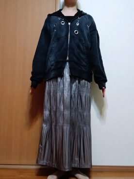 「Honeys（ハニーズ）のアイテム（トップス）」を使った、Keroさん（レディース・157cm）の春コーディネート