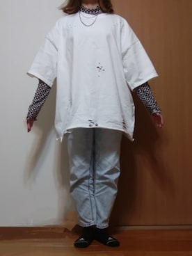 「SpRay PREMIUM（スプレイプレミアム）のアイテム（トップス）」を使った、Keroさん（レディース・157cm）の秋コーディネート