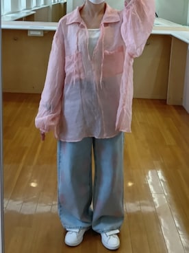 「Honeys（ハニーズ）のアイテム」を使った、Keroさん（レディース・157cm）の夏コーディネート