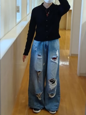 「アイテム（タイツ/ストッキング）」を使った、Keroさん（レディース・157cm）の秋コーディネート