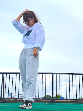 「ARMANI EXCHANGE（アルマーニエクスチェンジ）のアイテム」を使った、ちゃくのぼーさん（レディース・164cm）の春コーディネート