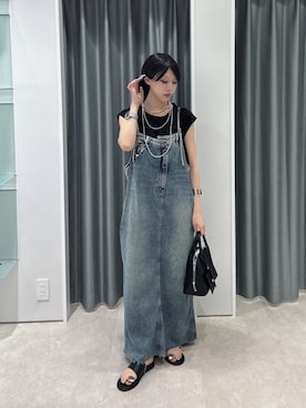 「DouDou（ドゥドゥ）のアイテム（アクセサリー）」を使った、doudouyuikaさん（レディース・157cm）の夏コーディネート