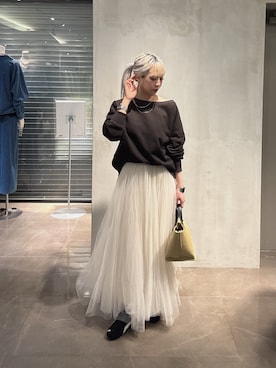 「DouDou（ドゥドゥ）のアイテム」を使った、doudouyuikaさん（レディース・157cm）の春コーディネート