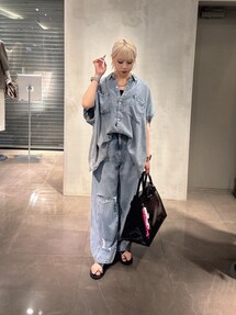 DouDou（ドゥドゥ）の「ミドルオンスダメージデニム（デニム