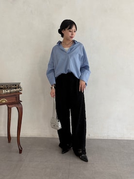 「DouDou（ドゥドゥ）のアイテム」を使った、doudouyuikaさん（レディース・157cm）の春コーディネート