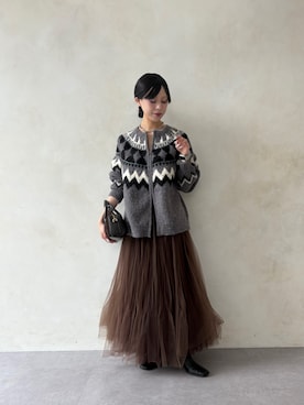 「DouDou（ドゥドゥ）のアイテム（バッグ）」を使った、doudouyuikaさん（レディース・157cm）の秋コーディネート