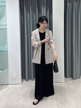 「DouDou（ドゥドゥ）のアイテム（バッグ）」を使った、doudouyuikaさん（レディース・157cm）の夏コーディネート